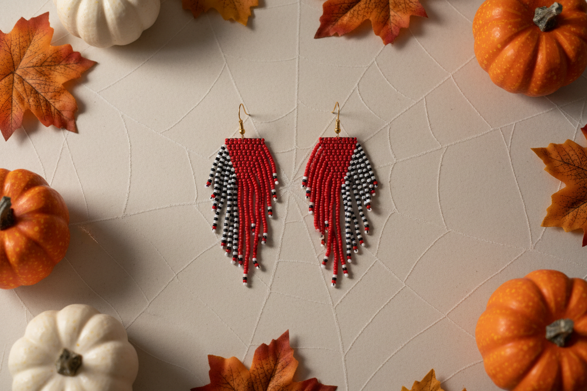 Boucles d'oreilles Halloween - présentation améliorée