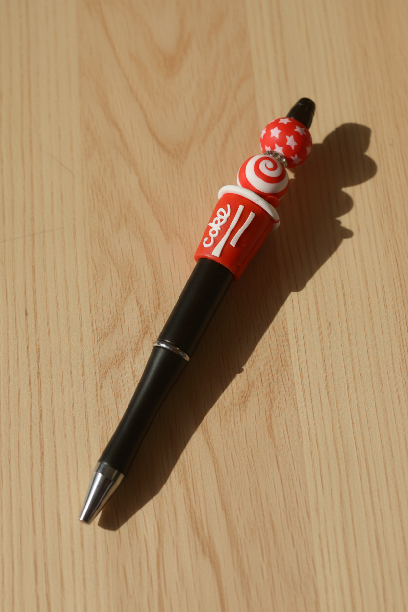 Stylo cola noir bois